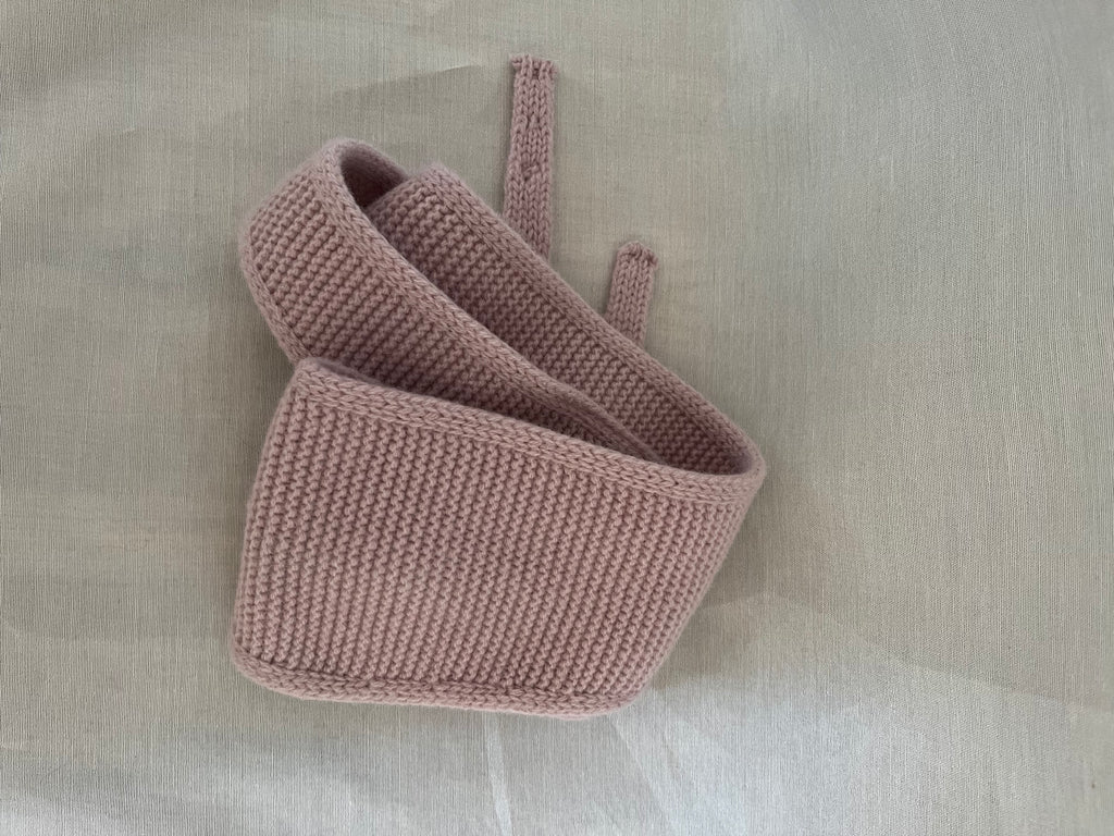 Strick-Couture Schal Bergen Pastellrosa