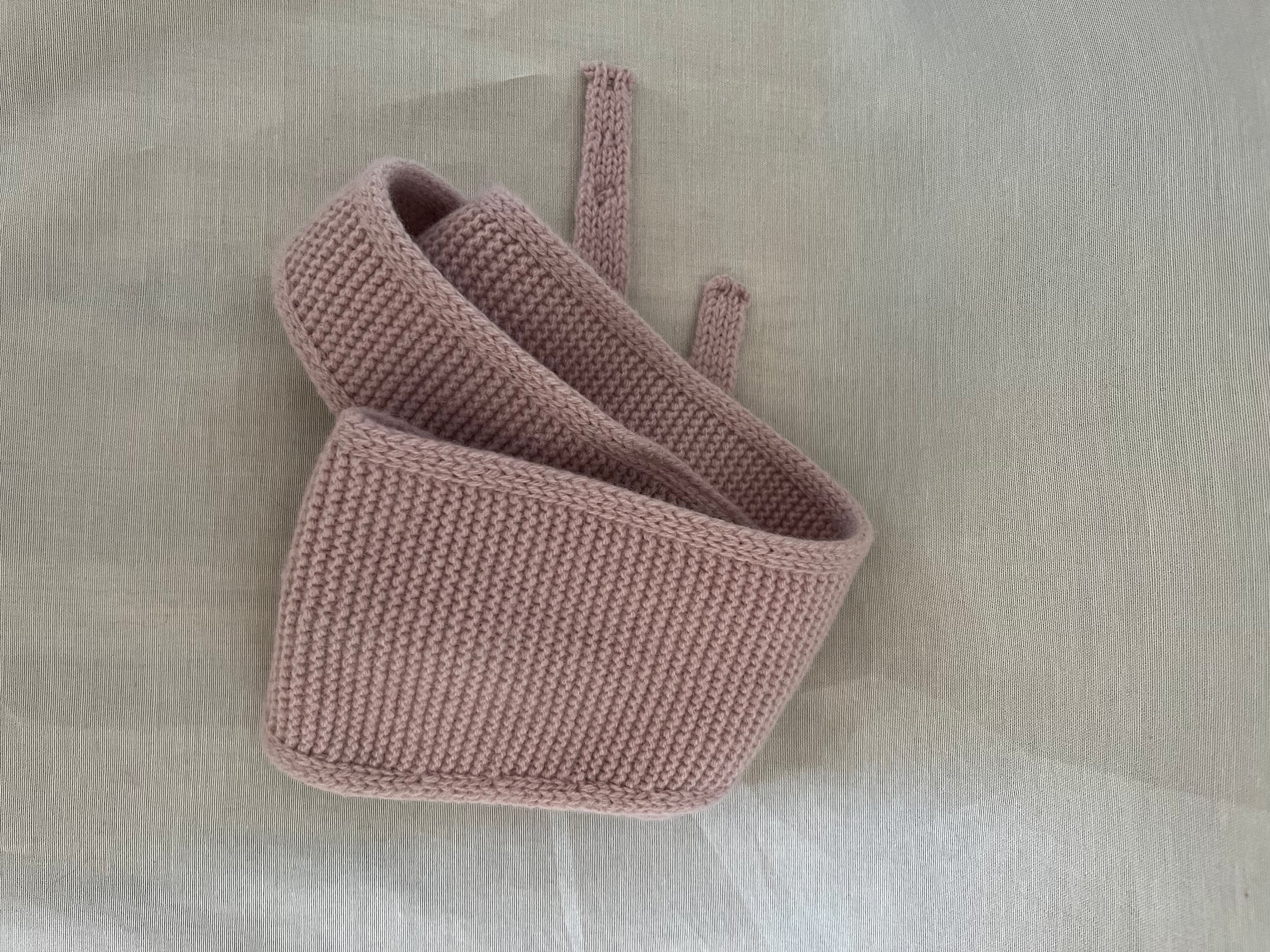 Strick-Couture Schal Bergen Pastellrosa