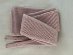 Strick-Couture Schal Bergen Pastellrosa
