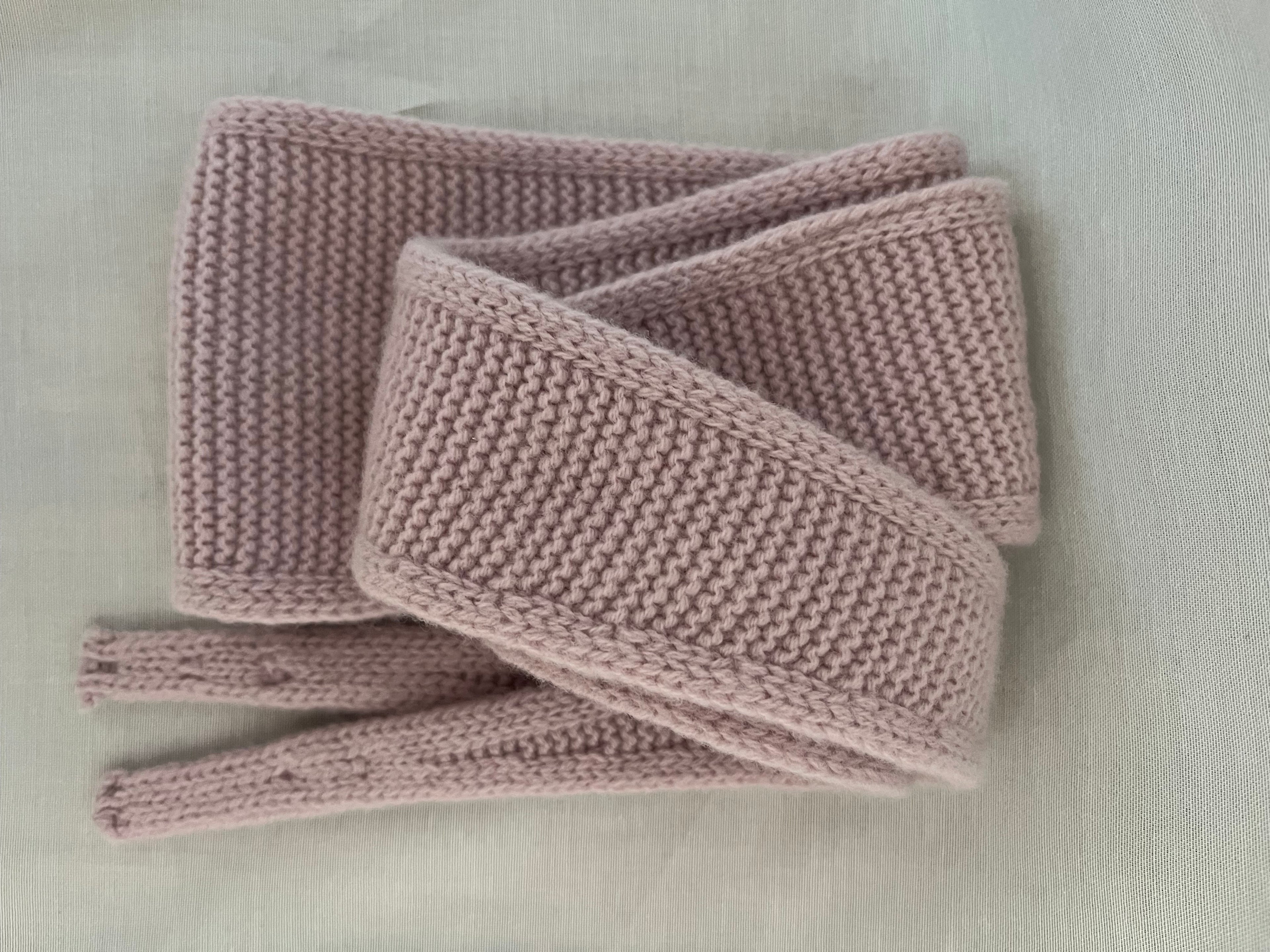 Strick-Couture Schal Bergen Pastellrosa