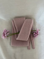 Strick-Couture Schal Bergen Pastellrosa