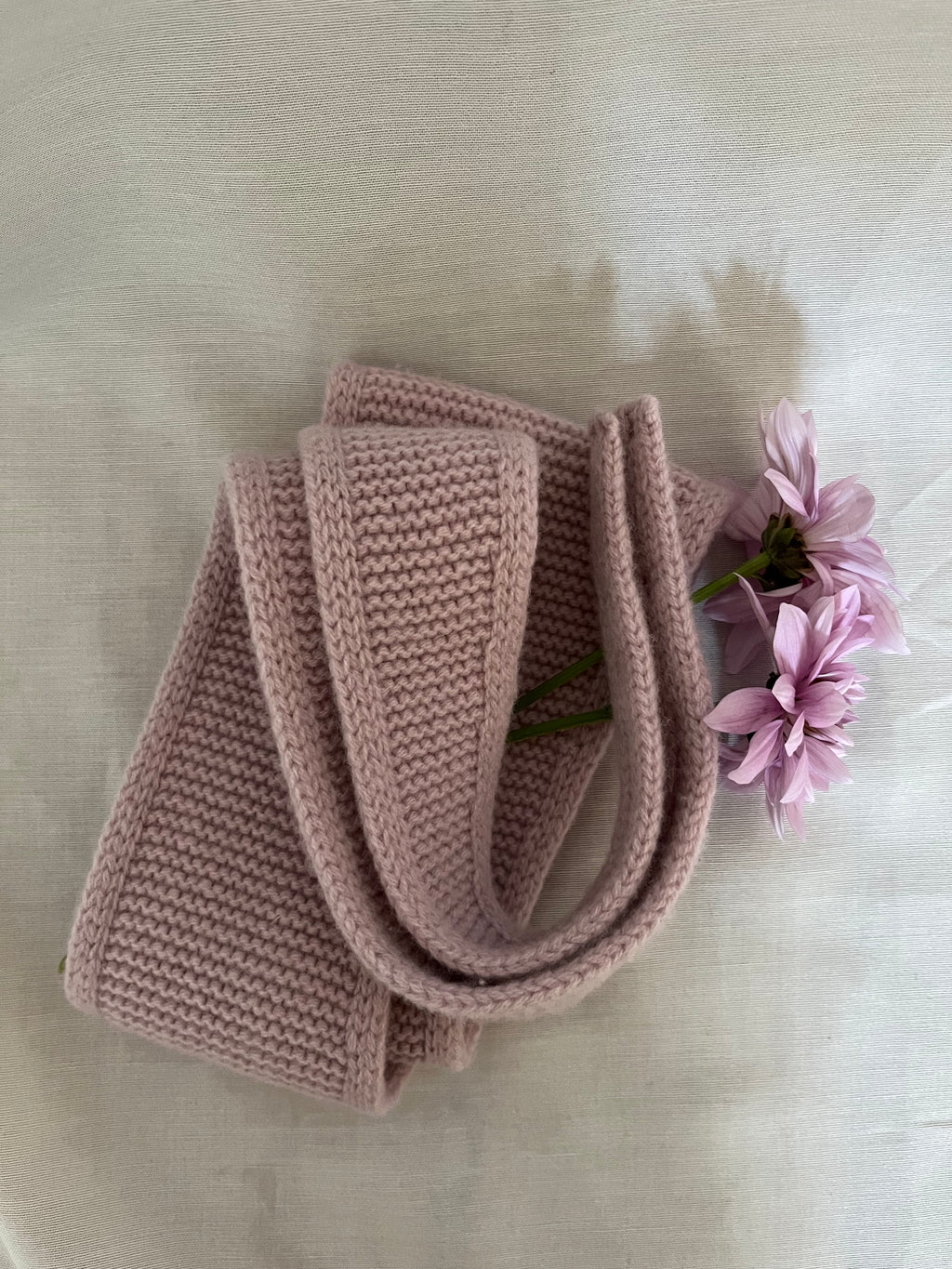 Strick-Couture Schal Bergen Pastellrosa